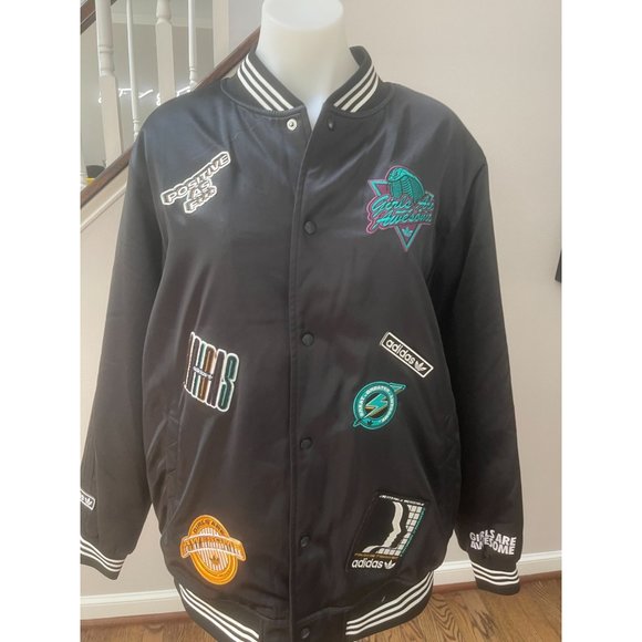 ADIDAS x Girls Are Awesome Collegiate Patch Bomber Jacket - Size Large - Picture 7 of 13